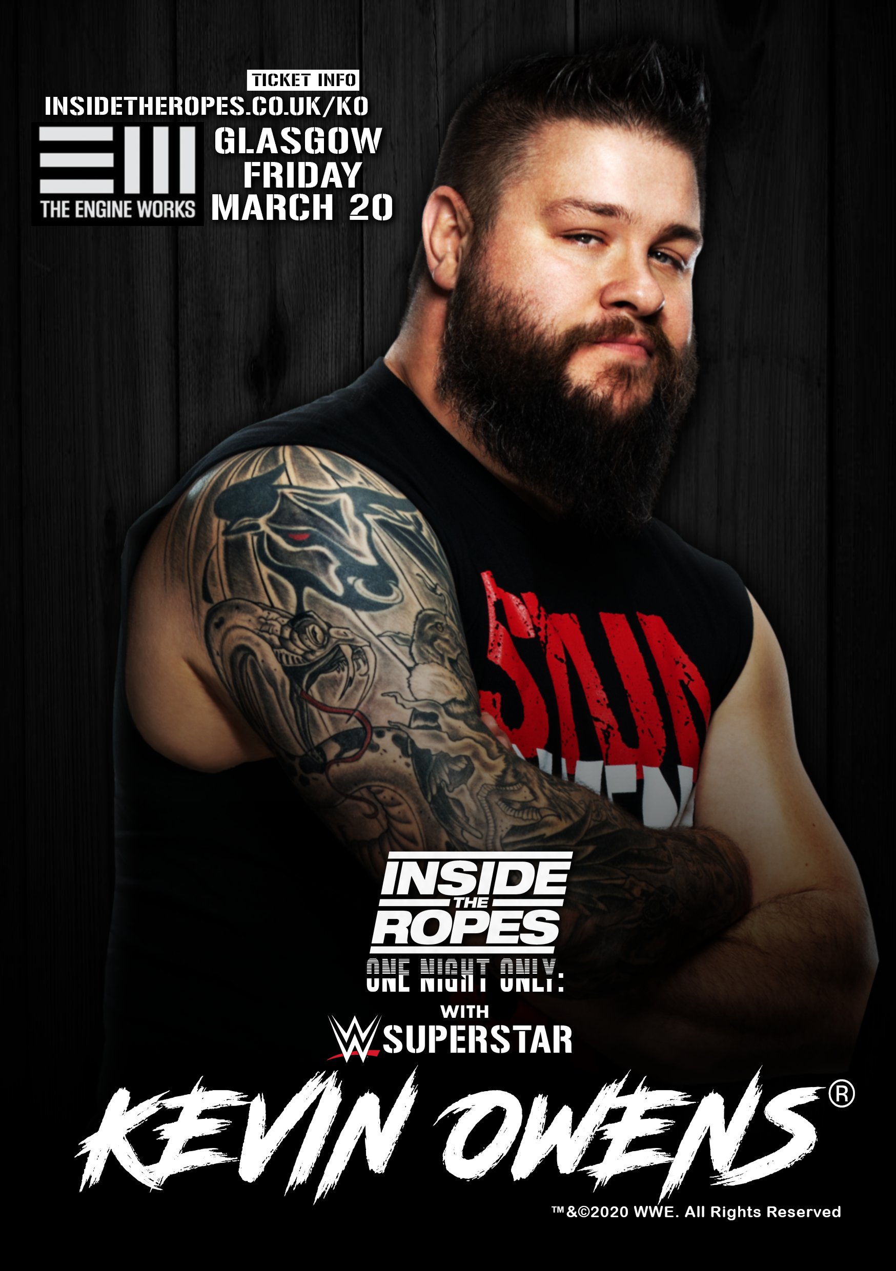 WWE Superstar Kevin Owens comes to Glasgow for One Night Only ...