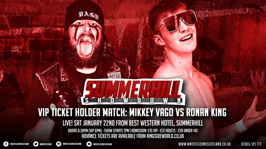 Mikkey Vago vs. Ronan King, WrestleZone Summerhill Showdown 2022